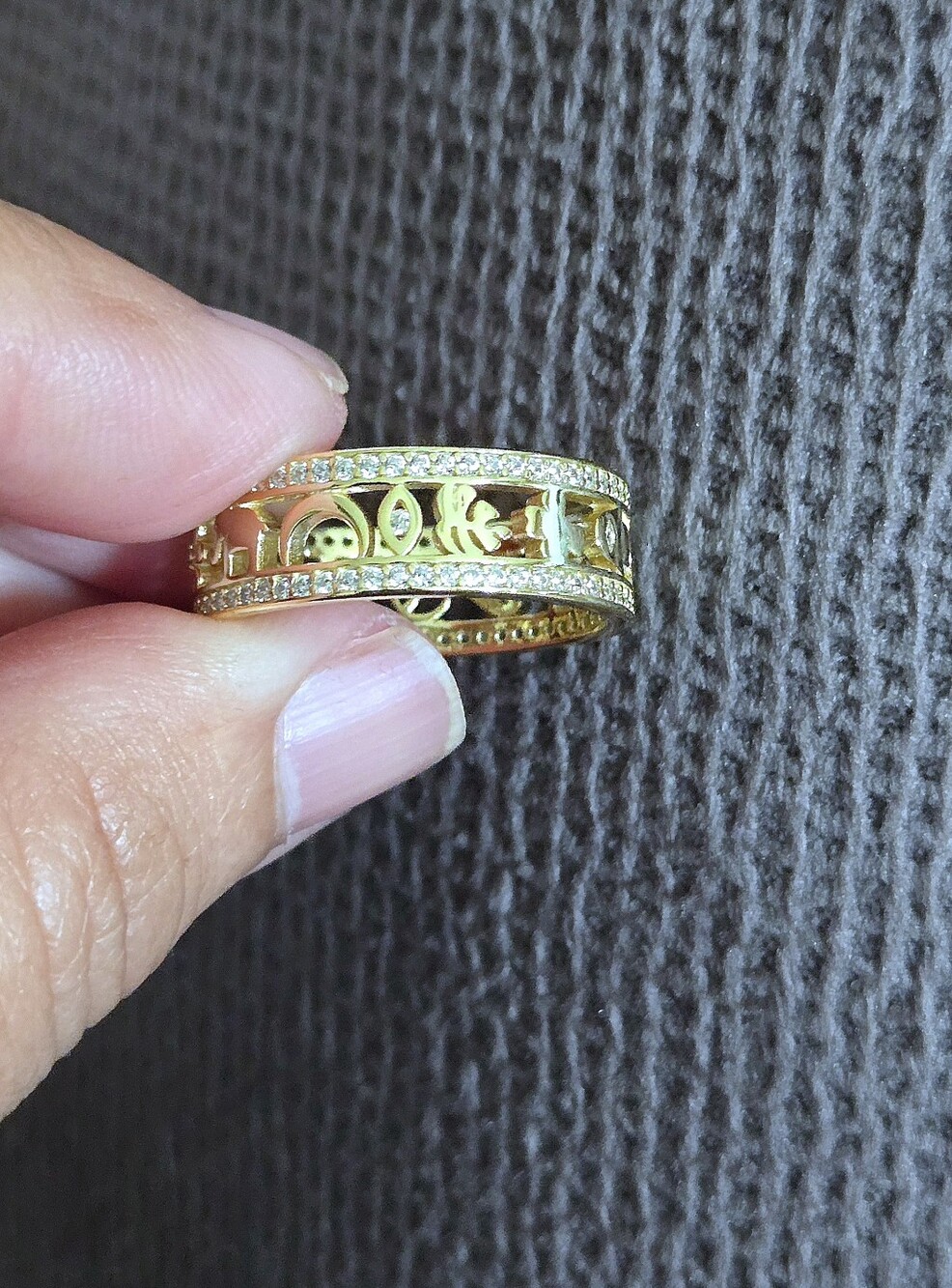Neo Relique Gold💛 Double✌️ Band Ring💍 with Symbols - NIB - Picture 10 of 16